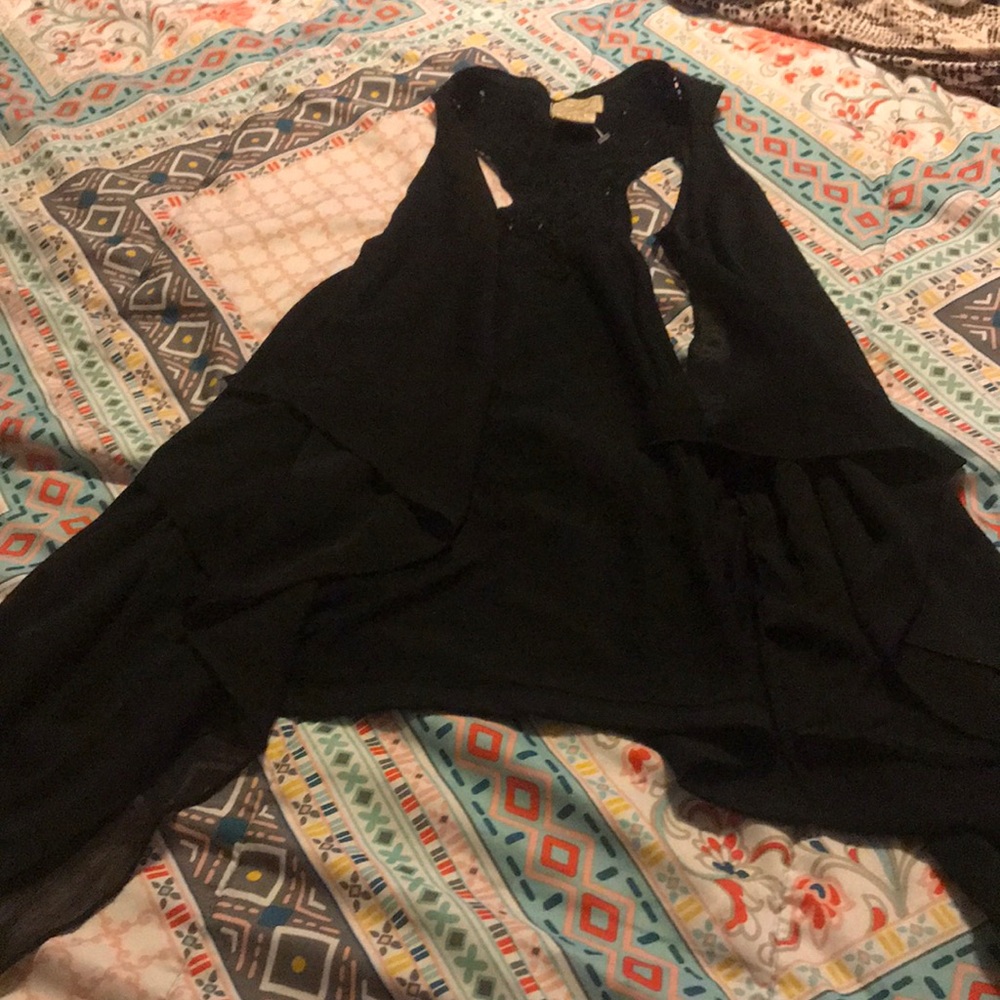 Vest sheer and cotton